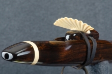 African Blackwood  Native American Flute, Minor, Mid F#-4, #D1AAA (10)